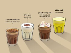 نوشیدنی های تازه کافه رئیس