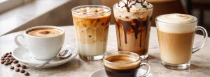 انواع نوشیدنی با قهوه در کافی شاپ ها