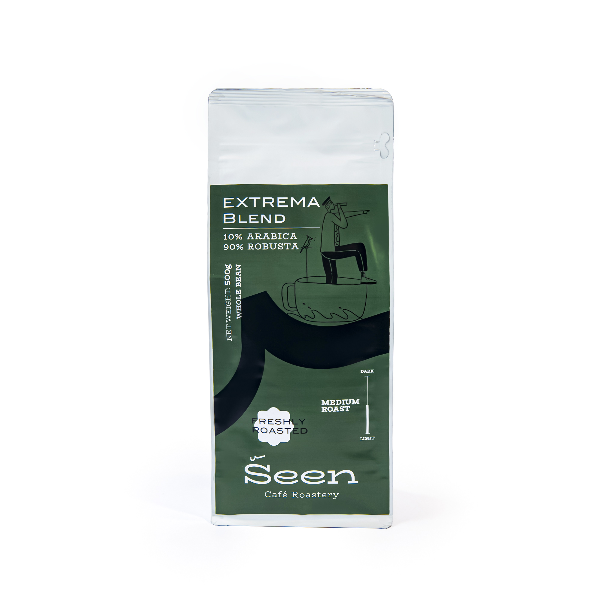 قهوه اکستریما بلند ۵۰۰ گرمی(۱۰٪ آرابیکا،۹۰٪روبوستا)